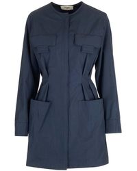 Fendi - Blue Multi-pocket Mini Dress - Lyst