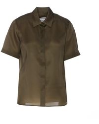 Max Mara - Buttoned Short-sleeved Shirt - Lyst