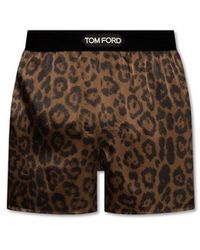 Tom Ford - Logo Waistband Leopard Print Boxers - Lyst