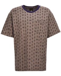Needles - Jacquard Patterned T-Shirt - Lyst