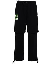 Off-White c/o Virgil Abloh Weed Arrows Drawstring Track Trousers - Black