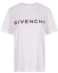 Givenchy - Archetype T-shirt In Stone Cotton - Lyst