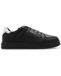 Emporio Armani - Logo Printed Lace-Up Sneakers - Lyst