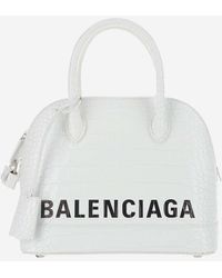 Balenciaga Ville Xxs Tote Bag in White | Lyst