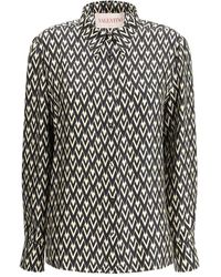 Valentino - Toute La V Monogram Long-Sleeved Shirt - Lyst