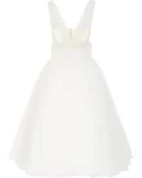 Dolce & Gabbana Maxi Tulle Dress - White