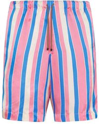Dries Van Noten - Striped Drawstring Shorts - Lyst