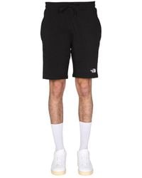 The North Face - Logo Print Bermuda - Lyst