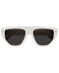 Alexander McQueen - Aviator Frame Sunglasses - Lyst