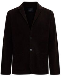 Roberto Collina - Long Sleeved Knitted Blazer - Lyst