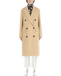MSGM Wool Coat - Natural