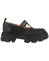 Ganni - Cleated Mary Jane Shoes - Lyst