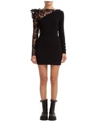 DSquared² Short Mini Dress Long Sleeve - Black