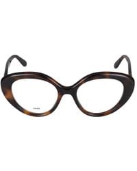 Loewe - Curvy Butterfly Frame Glasses - Lyst