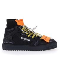 off white black high top
