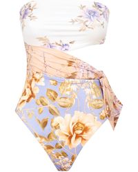 Zimmermann Rosa Scarf Tie One Piece Swimwear - Multicolour