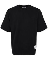 Jil Sander - Crew Neck Short Sleeves T-shirt Sweatshirt Clothing - Lyst