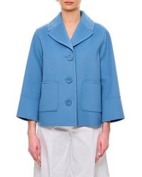 Max Mara - Windsor Button-Up Straight Hem Coat - Lyst