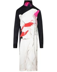 Dries Van Noten - High Neck Printed Dress - Lyst