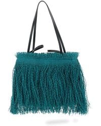 Anita Bilardi - Shopper With Fringe Design - Lyst