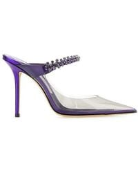 Jimmy Choo - Embellished Pointed Toe Pumps - Lyst