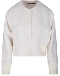 Sandbeige - Buttoned Jacket - Lyst