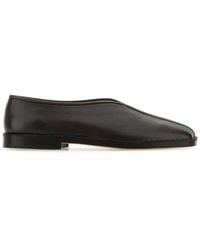Lemaire - Square Toe Slip-on Loafers - Lyst