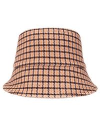 Lanvin - Checked Hat, - Lyst