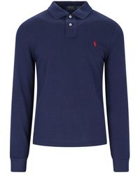 Polo Ralph Lauren - Pony Embroidered Long-Sleeved Polo Shirt - Lyst