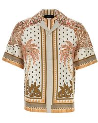 Amiri - Palm Tree-printed Short Sleeved Shirt - Lyst
