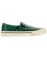 Bally - Embossed Slip-On Sneakers - Lyst
