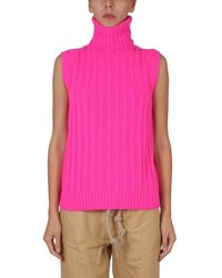 Jejia - Sleeveless High-Neck Sweater - Lyst