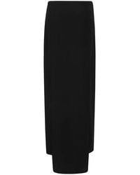 Courreges - Heritage Crepe Long Skirt - Lyst
