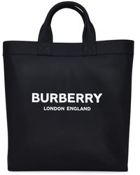 Burberry Artie Canvas Tote Bag in Black for Men - Save 12% - Lyst