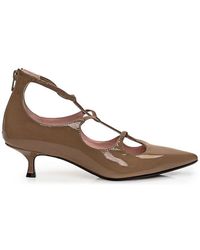 Anna F. - Strappy Kitten Heel Pumps - Lyst