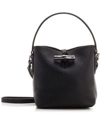 Longchamp - Roseau Top Handle Bucket Tote Bag - Lyst