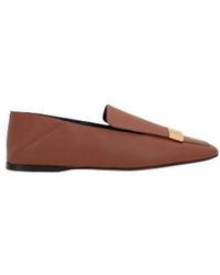 Sergio Rossi - Sr1 Logo Engraved Slip-on Loafers - Lyst