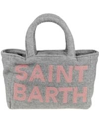 Mc2 Saint Barth - Clarine Logo Jacquard Top Handle Bag - Lyst