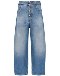 MM6 by Maison Martin Margiela - Cropped Jeans - Lyst