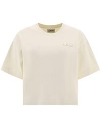 Autry - Logo Patch Cropped T-shirt - Lyst