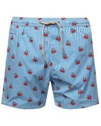 Mc2 Saint Barth - Comfort Light Printed Swim Shorts - Lyst