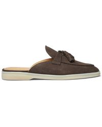 SCAROSSO - Lucrezia Tassel-Detailed Slip-On Mules - Lyst