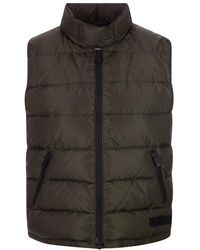 Aspesi - Funnel-Neck Padded Gilet - Lyst
