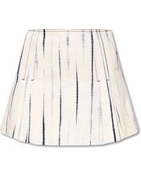 Tory Burch - High-waisted Pleated Shorts - Lyst