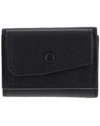 Valextra - Buttoned Small Wallet - Lyst