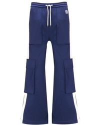 Loewe - Anagram Slip-pocket Wide-leg Mid-rise Woven Trousers - Lyst