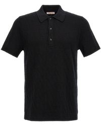 Valentino - Button Detailed Short-sleeved Polo Shirt - Lyst