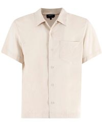A.P.C. - Lloyd Short-sleeved Buttoned Shirt - Lyst