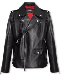 DSquared² - Leather Jacket - Lyst