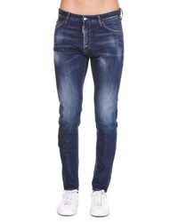 DSquared² - Bleached Effect Distressed Skinny Jeans - Lyst